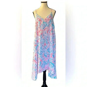 Antibes‎ Blanc sundress v-neckline sleeveless asymmetrical hemline Sz Medium